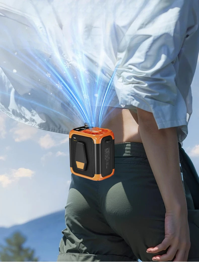 CoolGo Neck Fan – Portable 4-in-1 Bladeless Breeze & Power Bank