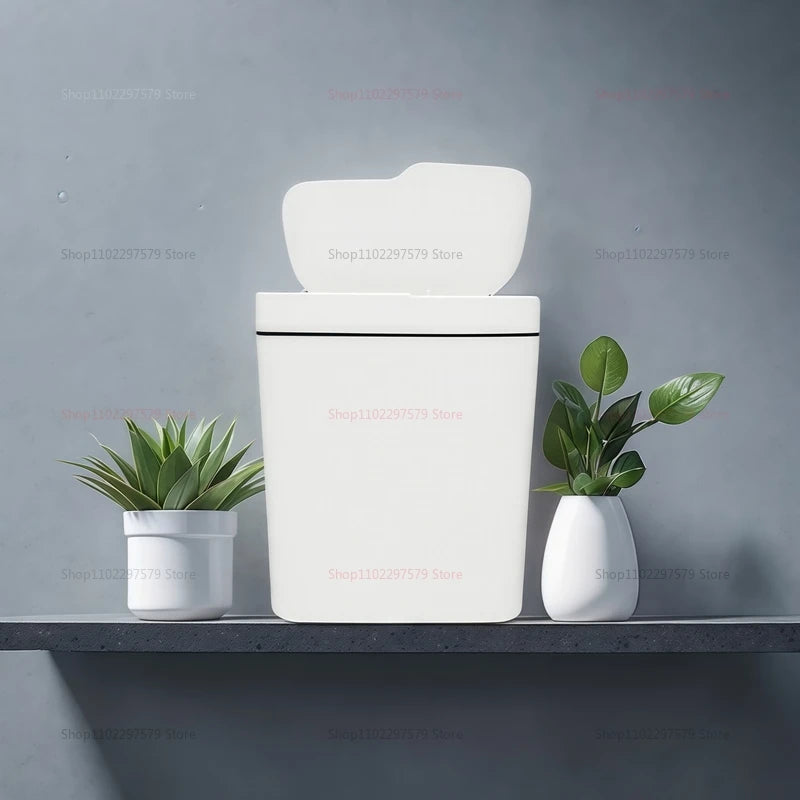 New 15L Smart Trash Can – Automatic Touchless Sensor Trash Bin for Bathroom, Kitchen, and Bedroom (Waterproof Design)