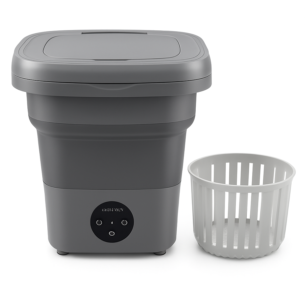FoldiWash™ – Portable Folding Mini Washing Machine (8L)