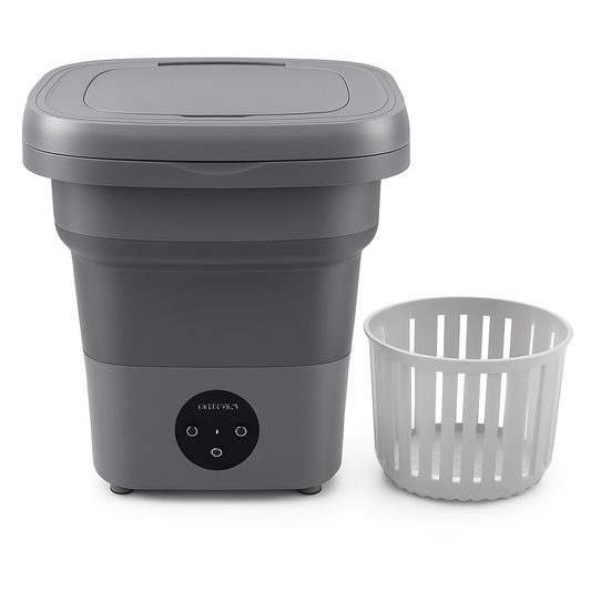 FoldiWash™ – Portable Folding Mini Washing Machine (8L)