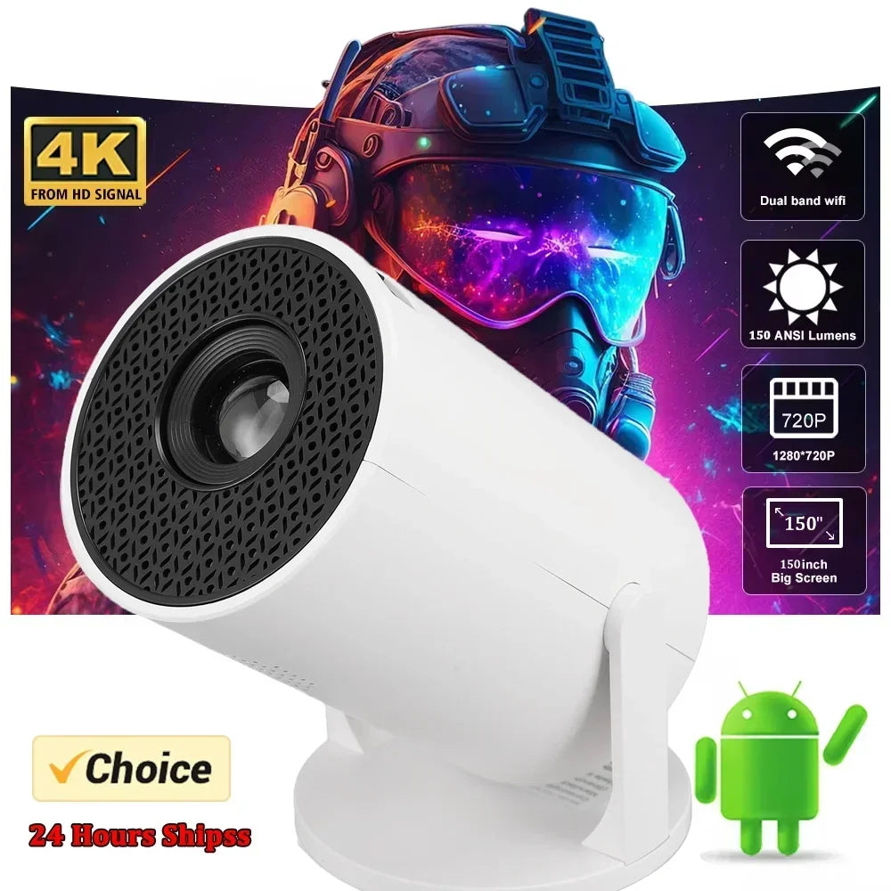 EasyView™ Mini Projector – 1080P Smart Projector with 270° Lens & Wireless Casting
