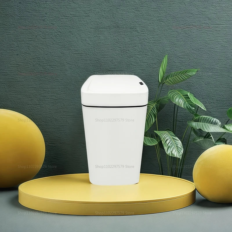 New 15L Smart Trash Can – Automatic Touchless Sensor Trash Bin for Bathroom, Kitchen, and Bedroom (Waterproof Design)