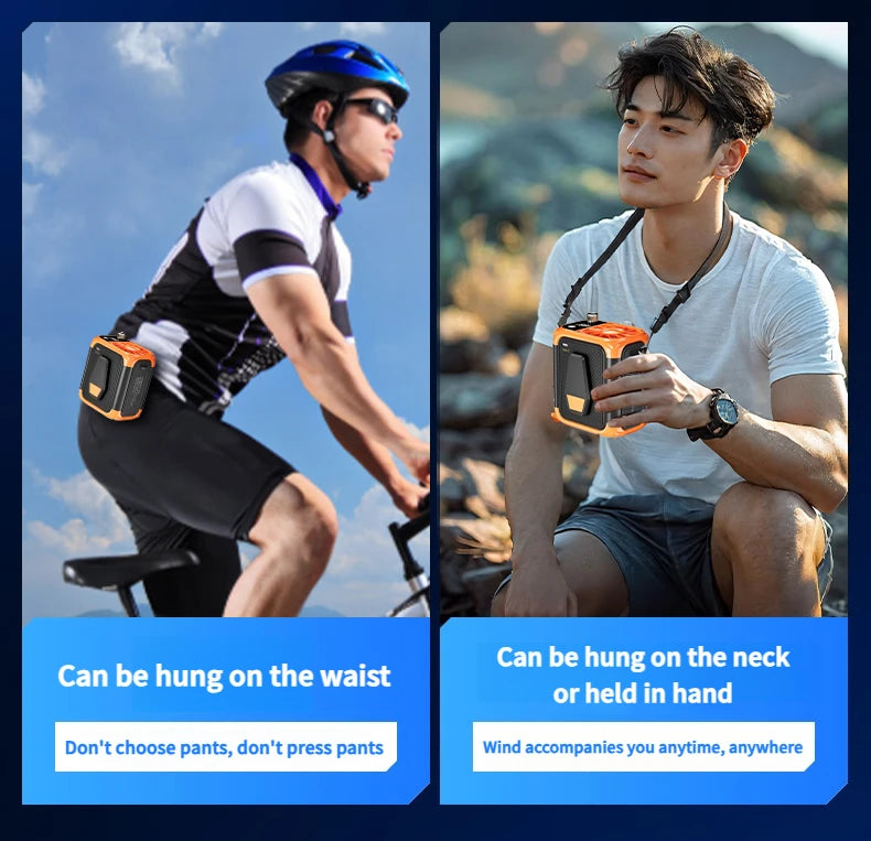 CoolGo Neck Fan – Portable 4-in-1 Bladeless Breeze & Power Bank